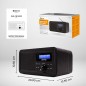 DENVER DAB-30 DAB bærbar radio Sort DENVER DAB-30 DAB bærbar radio Sort
